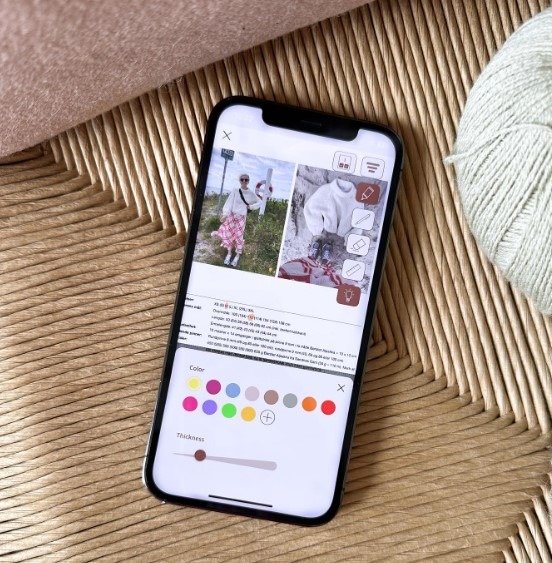 Knitting design software