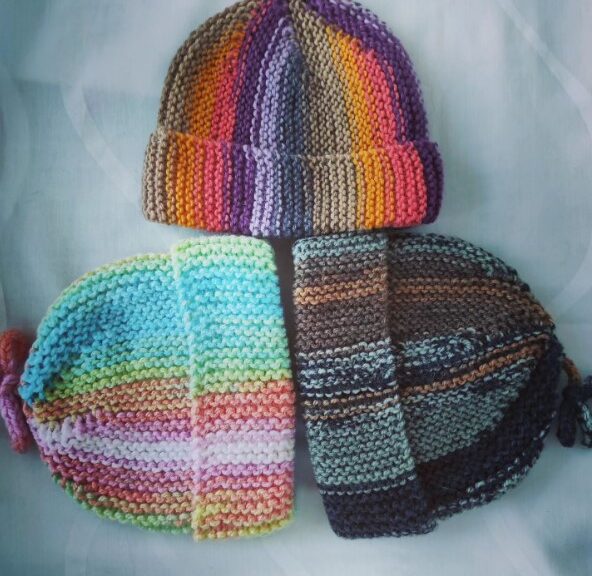 Knitting hats